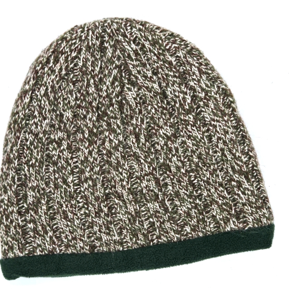 Polar Fleece Lined Wool Blend Beanie Turtle Hat OS